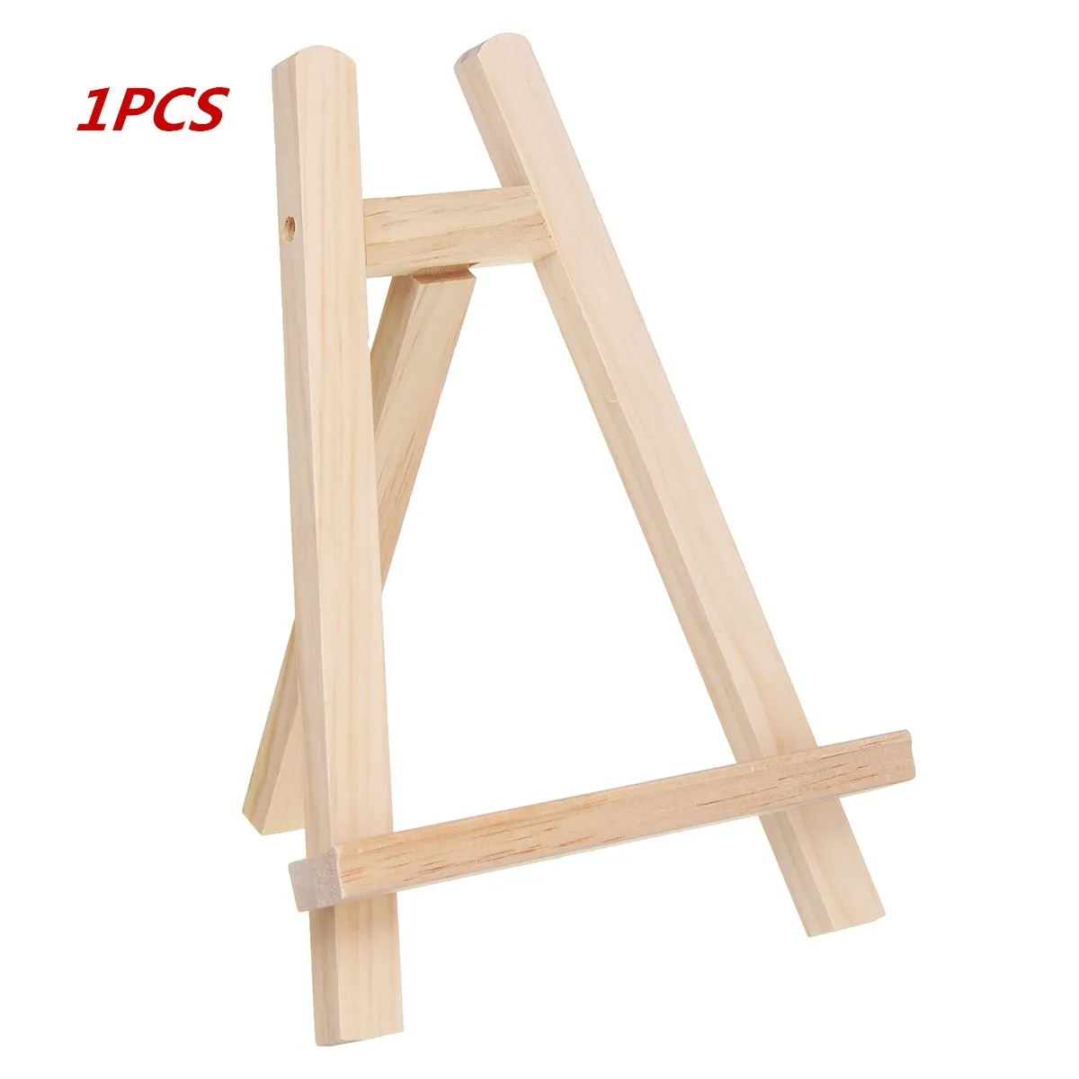 1pcs 19,5x28 см мини деревянный мольберт для Покраска дерева художественный мольберт Свадебные настольные таблички Стенд Дисплей Держатель вечерние украшения Triange мольберт - Цвет: 1pcs