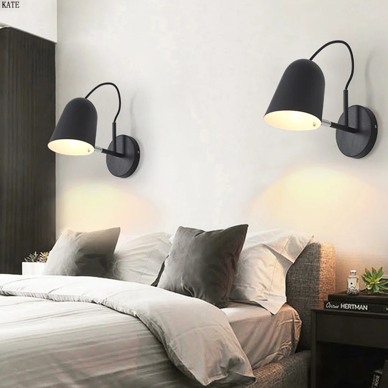 

Modern LED bedside wall lamp aisle wall lamp bedroom reading wall lamp colorful bathroom lamp holder lamp