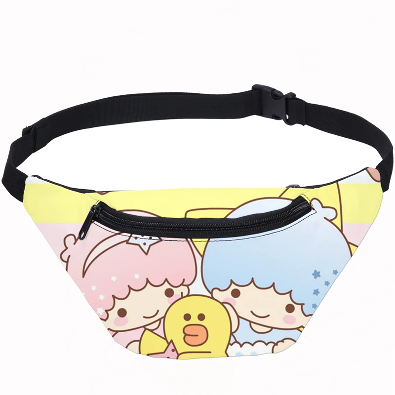 Cartoon Little Twin Stars Fanny Pack For Women Banana Waist Bag Belt New Brand Girl Belly Chest Phone Pouch Purse | Багаж и сумки