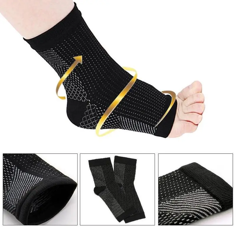 anti fatigue compression foot sleeve Ankle Support Running Cycle Basketball Sports Socks Outdoor Men Ankle Brace Sock