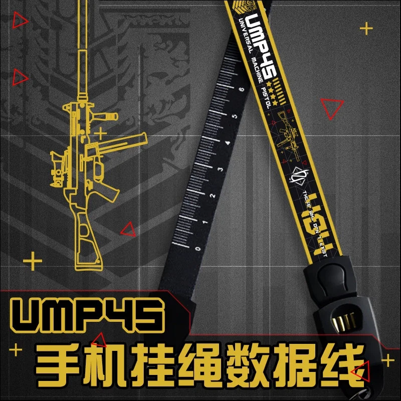 Игра девушки Frontline UMP45 портативный мобильный телефон ремни передачи данных линия
