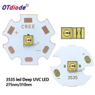 1 шт. 265nm 275nm 310nm светодиодный VC светодиодные лампы 0,1 Вт 5-7 в SMD с медной печатной платой 1620 мм Deep UV light стерилизацией
