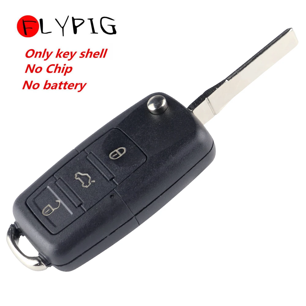 Складной автомобильный ключ с 3 кнопками сменный дистанционным переключением