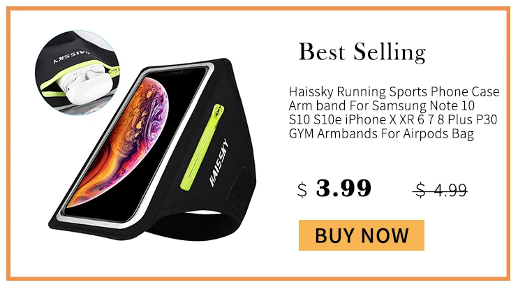 Нарукавник HAISSKY для спортзала, спорта, бега, для iPhone 11 Pro Max X Xs 8 7 6 Plus, лайкра, фитнес-браслет для huawei P30 P20 Lite