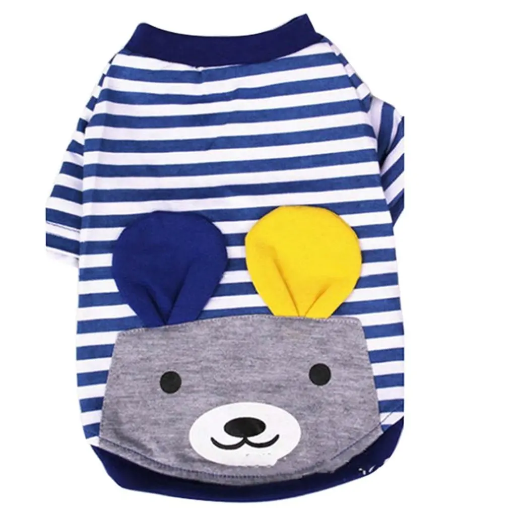 Одежда для домашних животных собак одежда в полоску жилетка питомец Весенняя и