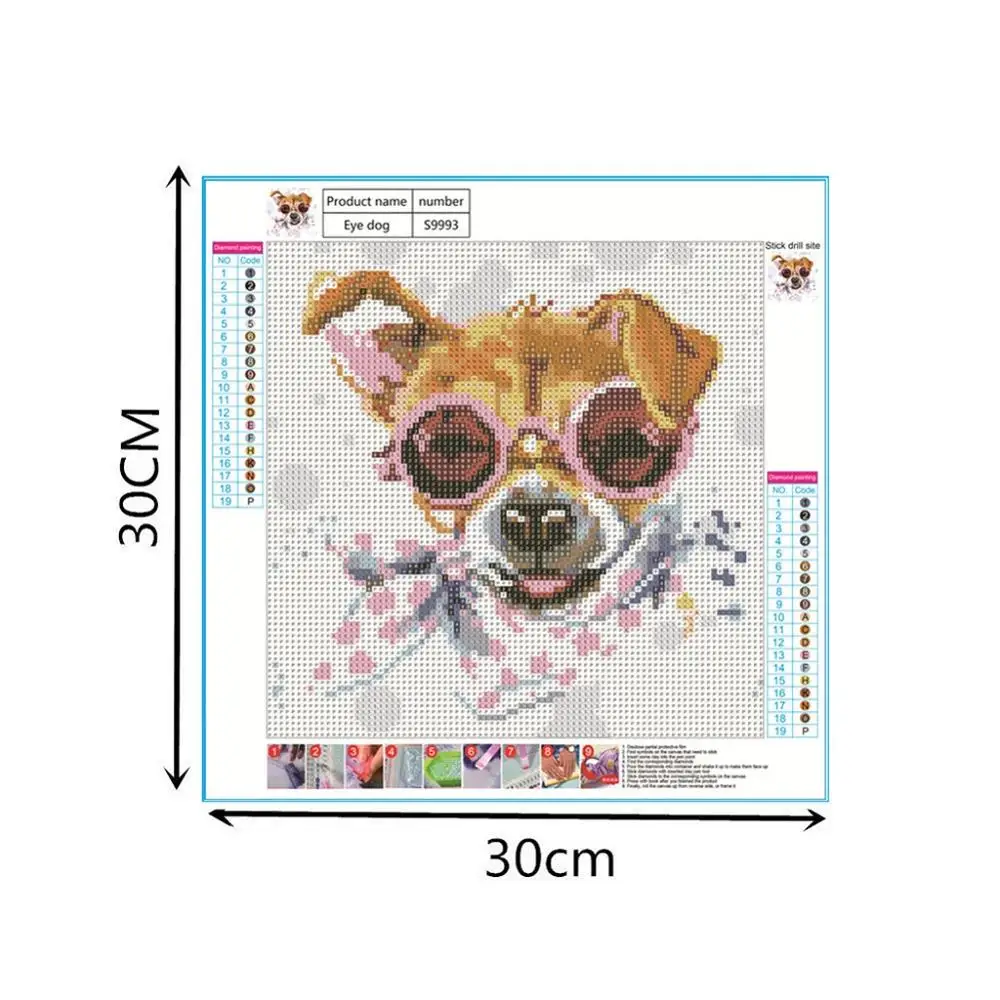 Алмазная живопись 5D с рисунком лошади/черепа/собаки Безрамная картина сделай сам