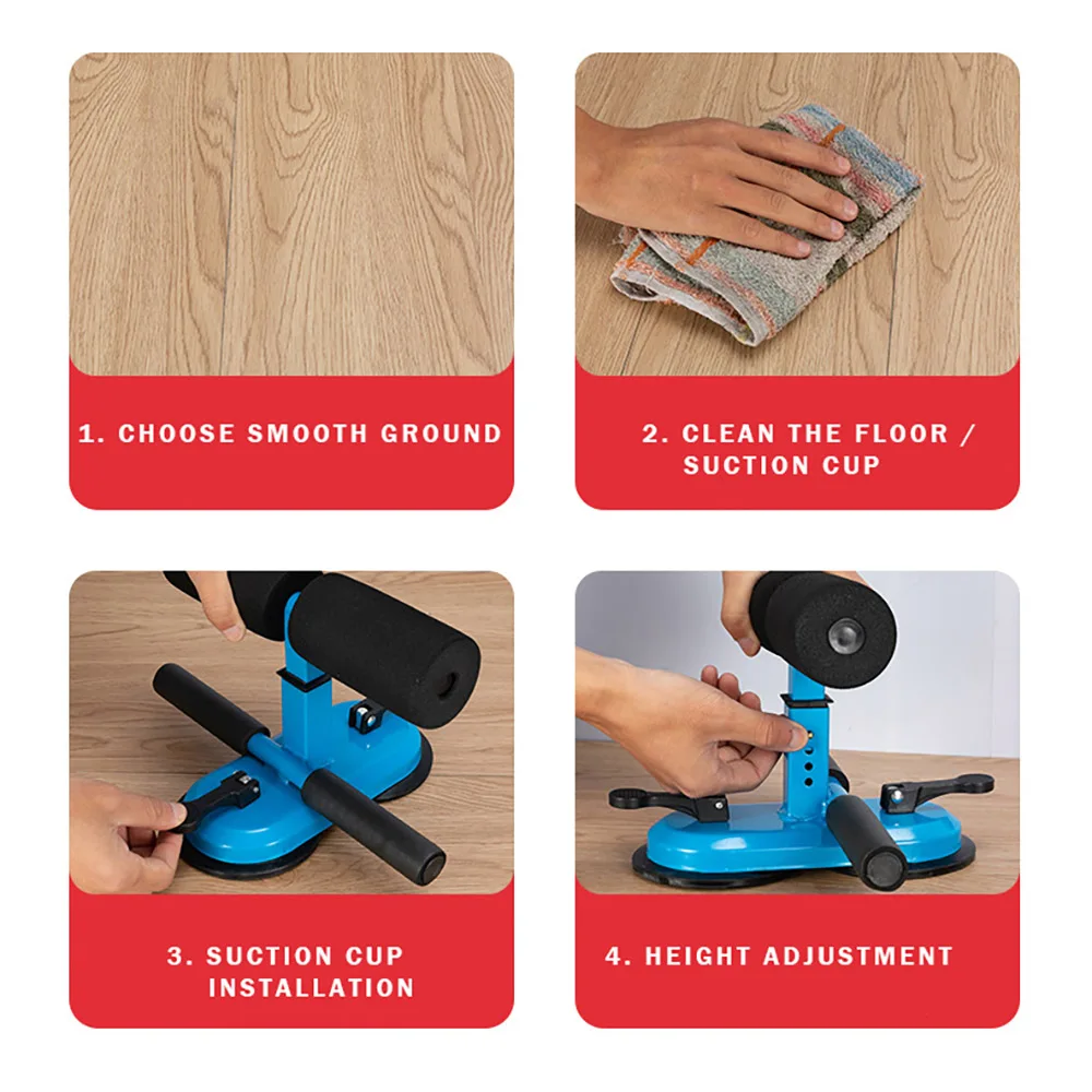 

FDBRO Adjustable Sit Up Bars Core Workout Strength Training Sit up Abdominal Exercise Fitness Equipment Home Gym Yoga Mat