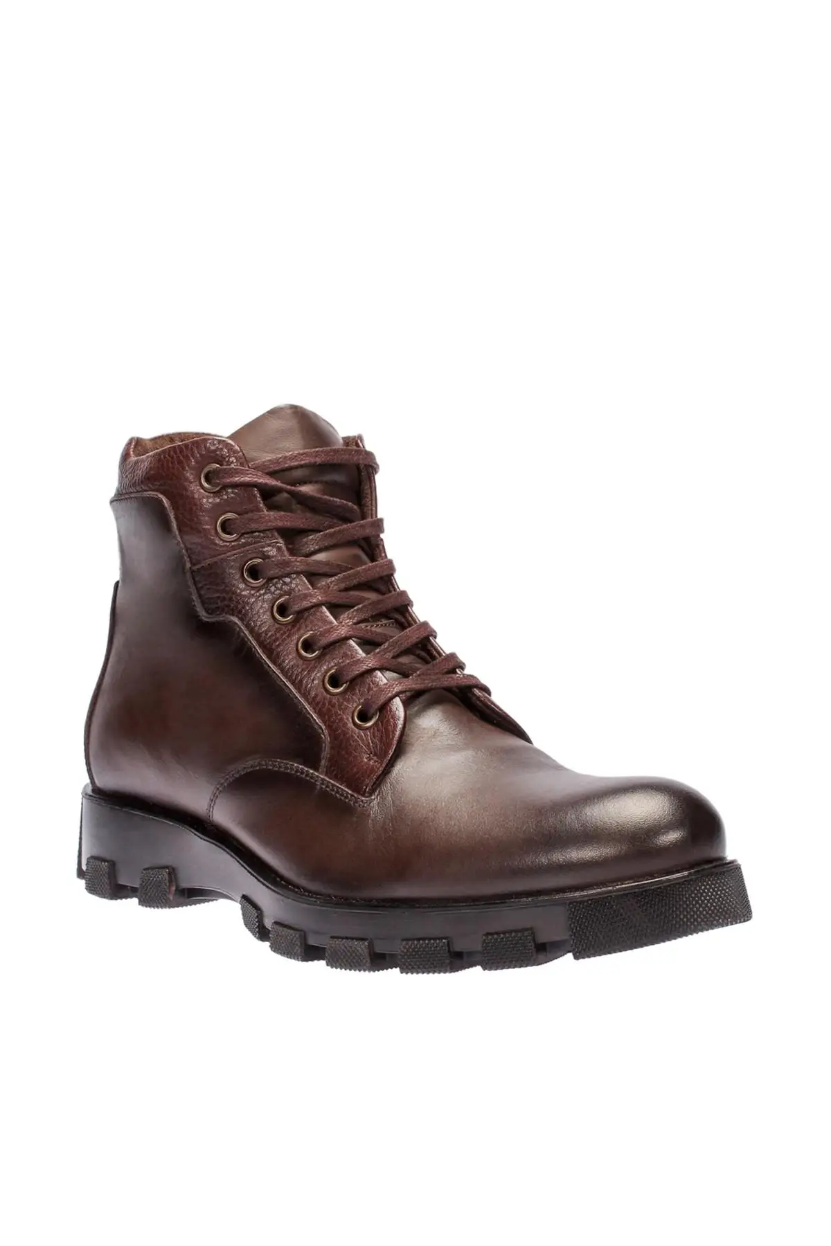 Мужские ботинки из натуральной кожи с жемчугом цвет коричневый коллекция 120130003105