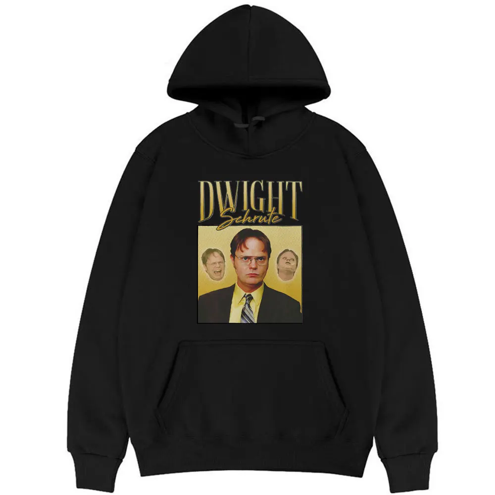 

Funny New Dwight Schrute The Office Hoodie Mens Tv Series Michael Scott Jim Mifflin Scranton Long Sleeve Hoodies Men Sweatshirts