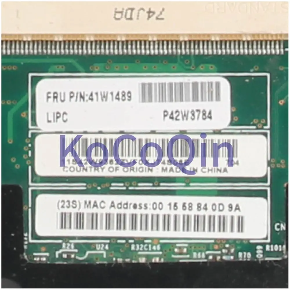 KoCoQin материнская плата для ноутбука LENOVO Thinkpad T61 CLPM G86-740-A2 41W1489 | Компьютеры и офис