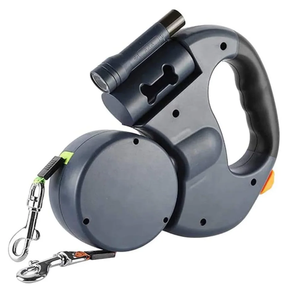 

LED Automatic Retractable Traction Rope With Two-headed And Plastic Bag Box Dog Leash Dog Chain Pet Supplies Dog Accessories