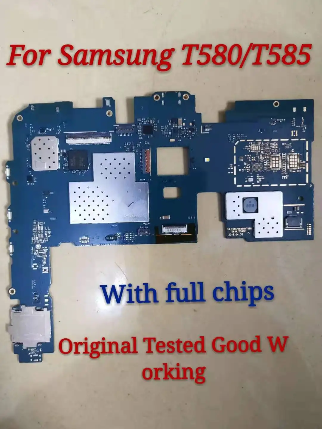 Carte mère 16 go pour Samsung Galaxy Tab A SM-T580 SM-T585 T580 T585  Version européenne originale
