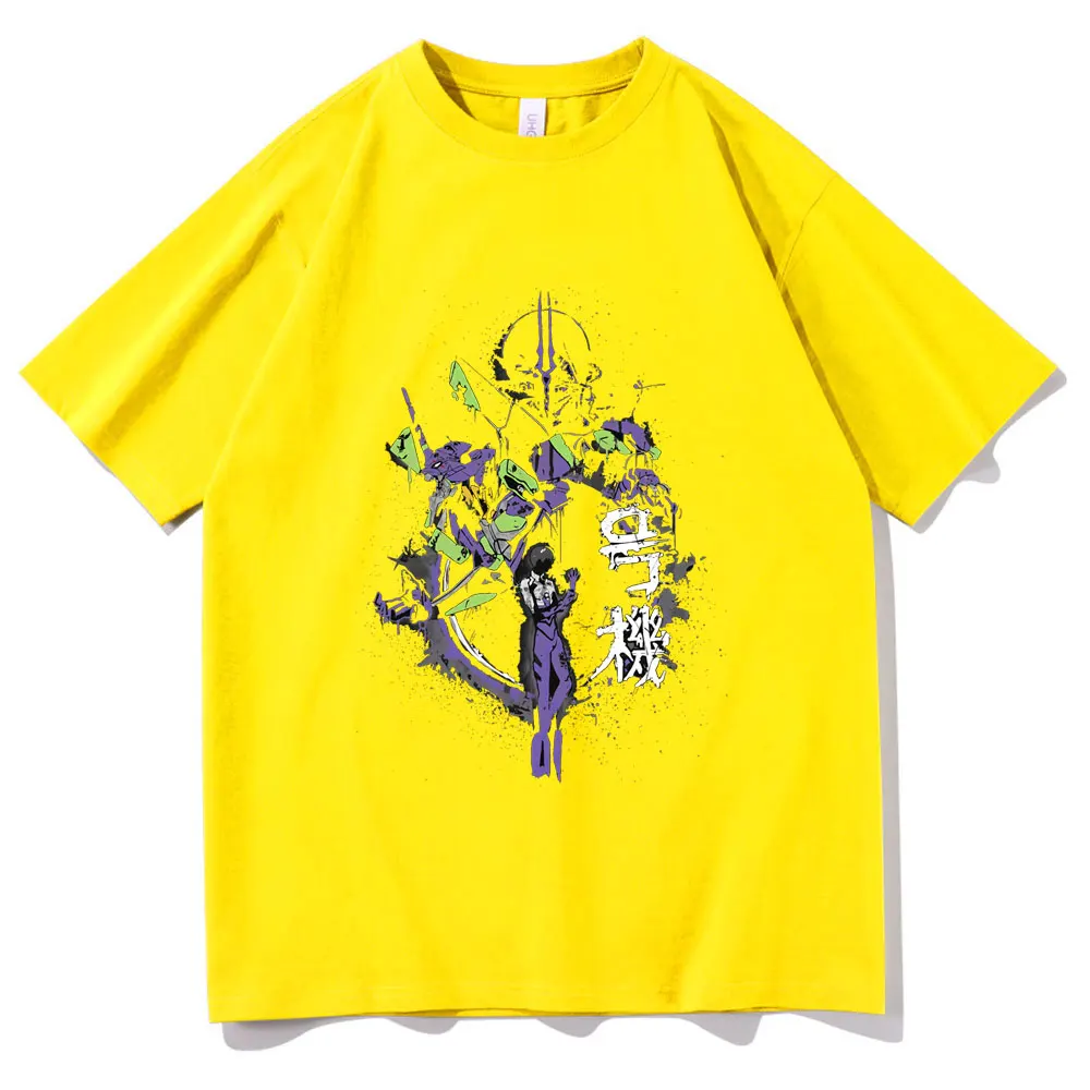 

Summer Oversized Hip Hop T Shirt Trendy Style Man Women Streetwear T-shirt Anime Ayanami Rei Print Short Sleeve Tee Men's Tshirt