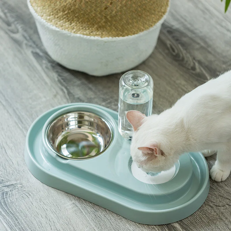 

Healthy Pet Water Station Dog and Cat Water System with Stainless Steel Bowl Dog Bowl Pet Food Bowl