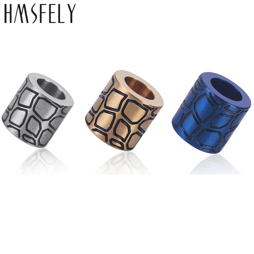 HMSFELY покрытие титановые бусины из нержавеющей стали для DIY браслетов ювелирных