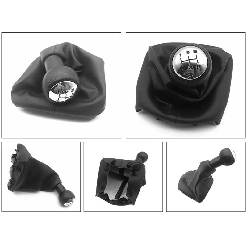 Ручка переключения передач с кожаным чехлом 5 скоростей ручка для Peugeot 106 205 206 306 406