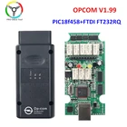Качество OPCOM V1.99 OP COM V1.95 с чипом PIC18F458 FTDI для диагностики автомобилей Opel сканер Flash прошивка обновление opcom