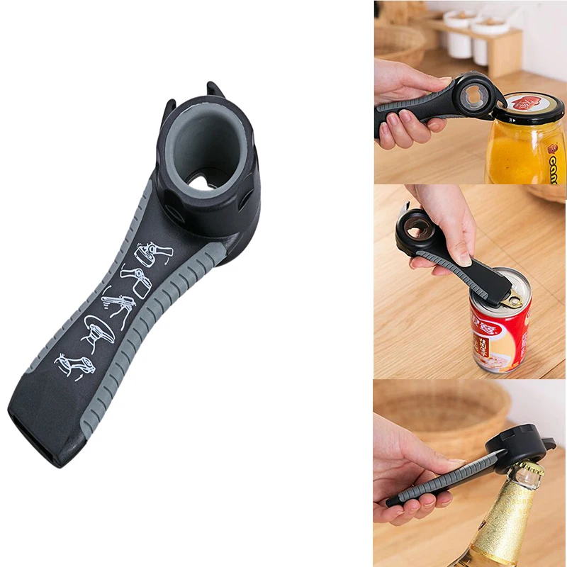 FASOTY 5 в 1 ручной пластиковый открывалка для бутылок из нержавеющей стали