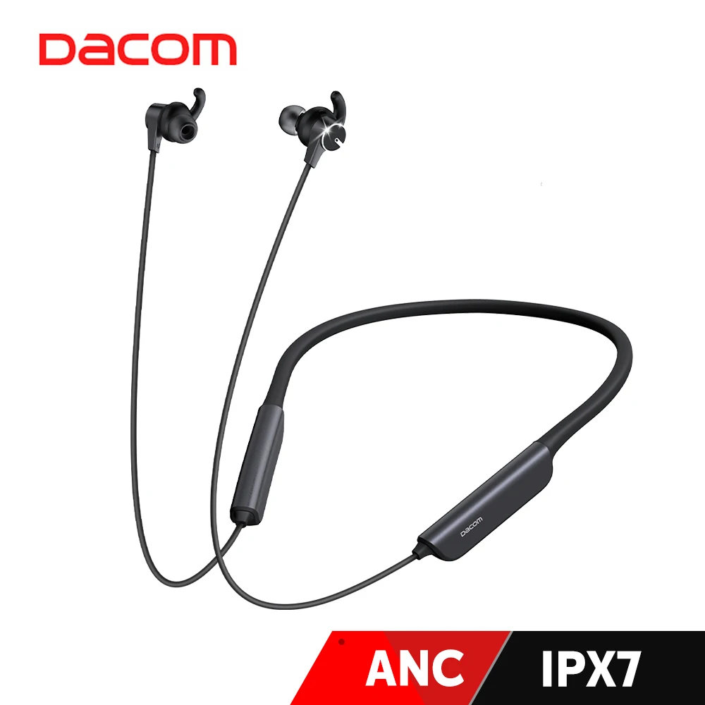 Dacom L54 активное шумоподавление шейные Bluetooth наушники спортивные бас Беспроводные