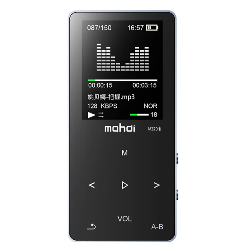 Металлический bluetooth mp3 плеер 8 Гб Встроенный динамик fm-радио электронная книга диктофон портативный аудио Спорт flac музыка видео плеер