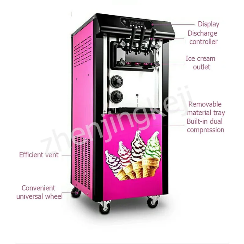 Коммерческая Машина Для Мороженого 220 В автоматическая машина для мягкого