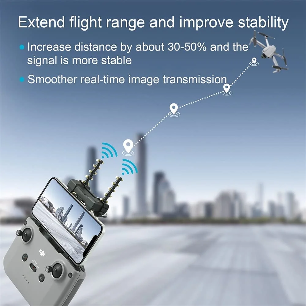 

Antenna Range Extender Signal Amplifier Booster Compatible with DJI Mavic Air 2 DJI Air 2S DJI Mavic Mini 2 Remote Controller