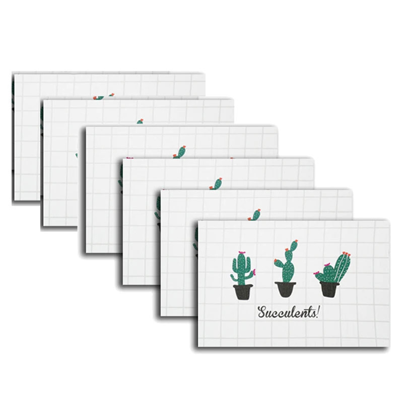 

6 шт. ковриков с принтом, коврики с рисунком кактуса, коврики для стола, водонепроницаемые коврики с теплоизоляцией, подставки