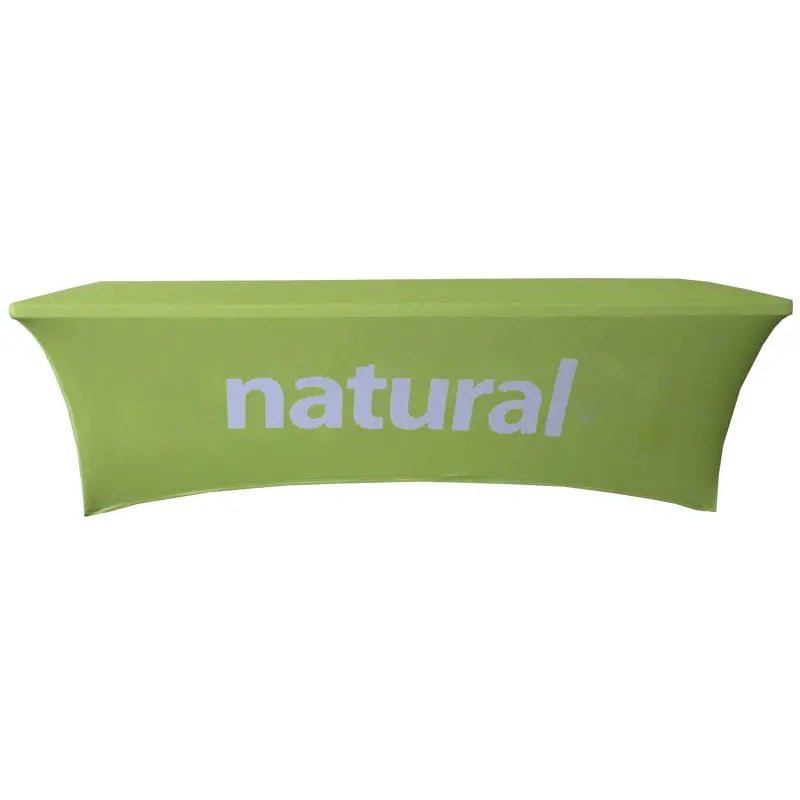 Cloth 4ft 6ft 8ft Advertising Spandex Tablecloth For Trade Show Outdoor Display