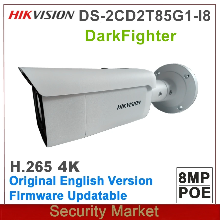 Оригинальный Hikvision DS 2CD2T85G1 I8 заменить 2CD2T85FWD 8MP сети пуля POE ИК 80 м IP CCTV Metwork