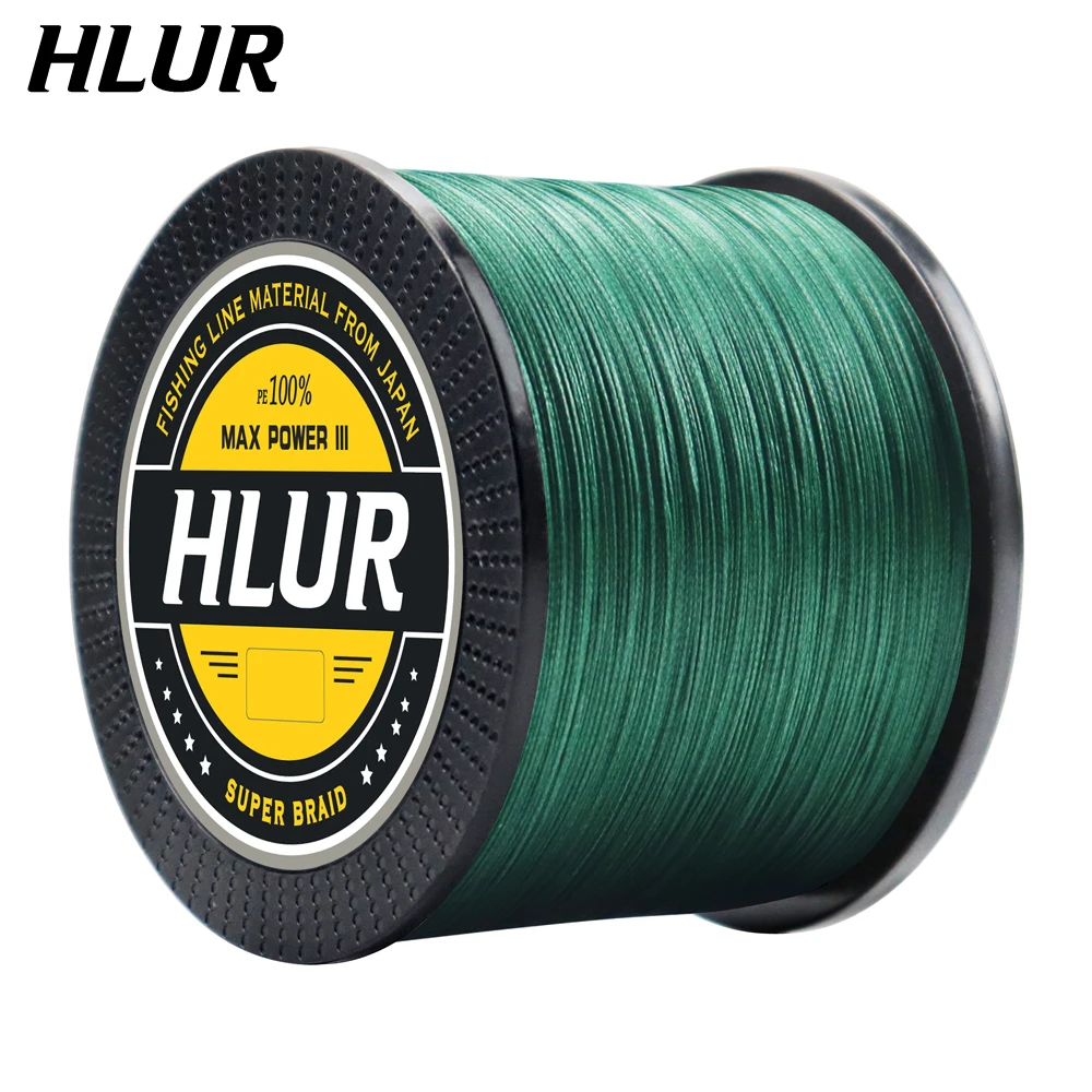 HLUR SuperPower 9 Strand Braided Fishing line 300m 500m 1000m Multicolor Super Strong Multifilament Round PE Braid Lines