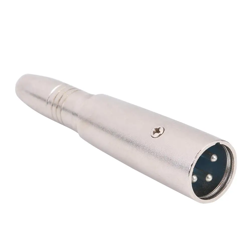 XLR 3Pin штекер до 6 35 мм гнездо Аудио Адаптер цинковый сплав оболочка разъем