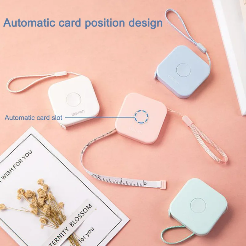 

Plastic Retractable Sewing Measuring Tools Camping Supplies Multi Purpose Tape Measure Portable 1Pcs for Household Mini Keychain