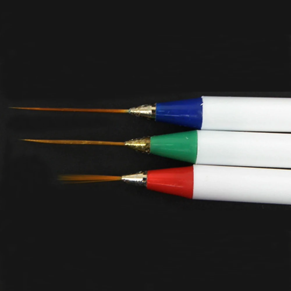 3 комплекта карандашей для дизайна ногтей точечные Инструменты Кисть новый набор