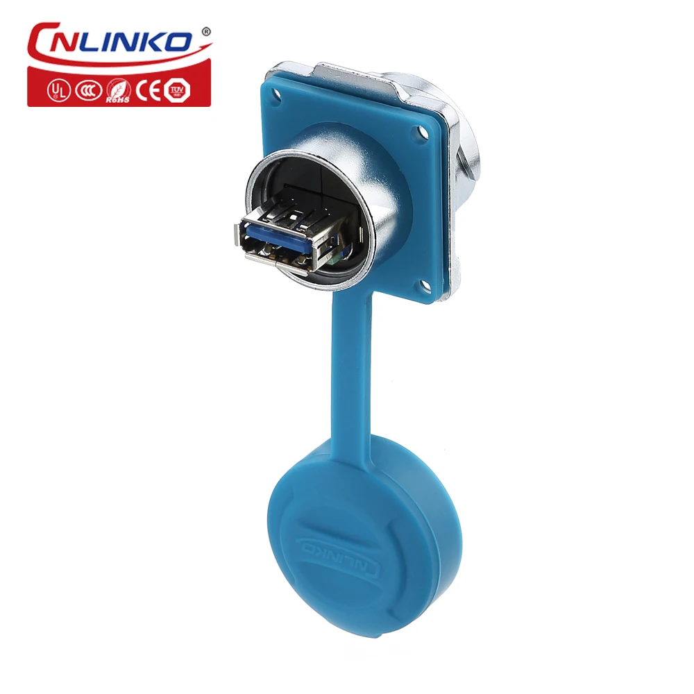 Cnlinko 1/4 штыковое соединение USB3.0 металлический корпус водонепроницаемый разъем