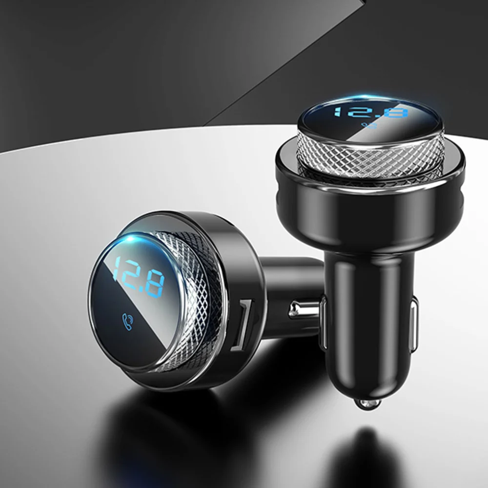 

1Pc LED Display Small Vehicle MP3 Player 3.0 USB Multifunctional Hands Free Player (Black)