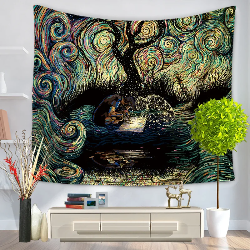 

India Mandala Tapestry Wall Hanging Macrame Wall Cloth Tapestries Psychedelic Tapestry Mandala Wall Carpet