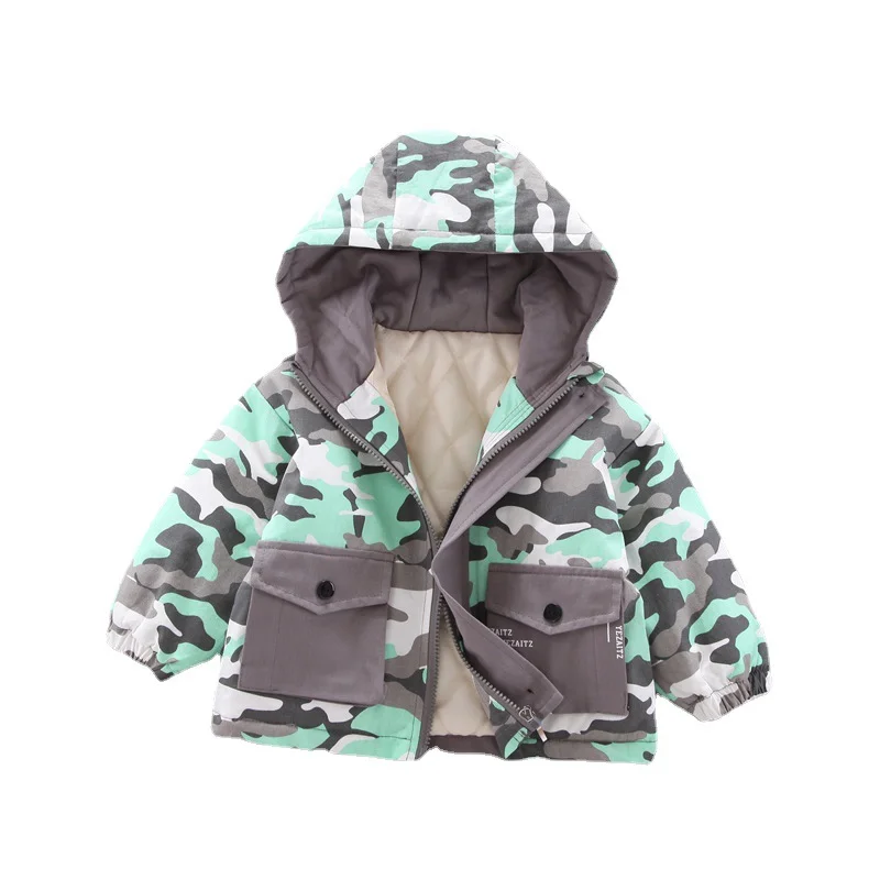 

New Winter Baby Girls Clothes Children Fashion Thick Hooded Jacket Toddler Sport Casual Costume Infant Boys Coat Kids Sportswear