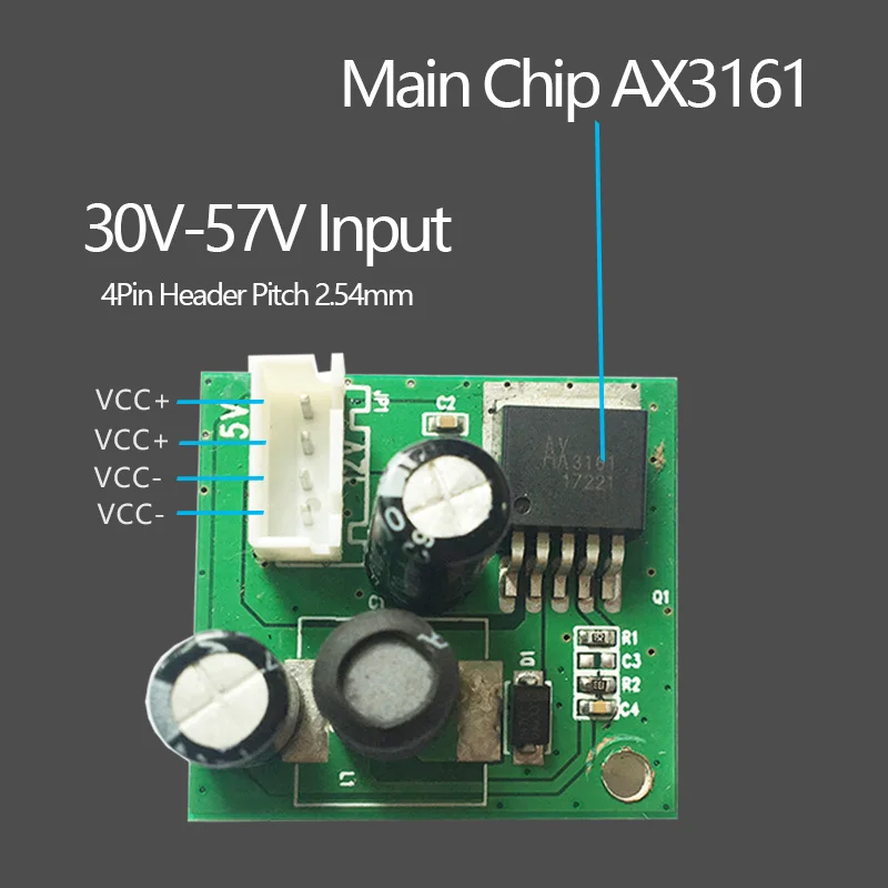 DC/DC 1 23 ~ 57 вольт до 25 37V DC понижающий модуль AX3161 Регулируемый Напряжение регулятор