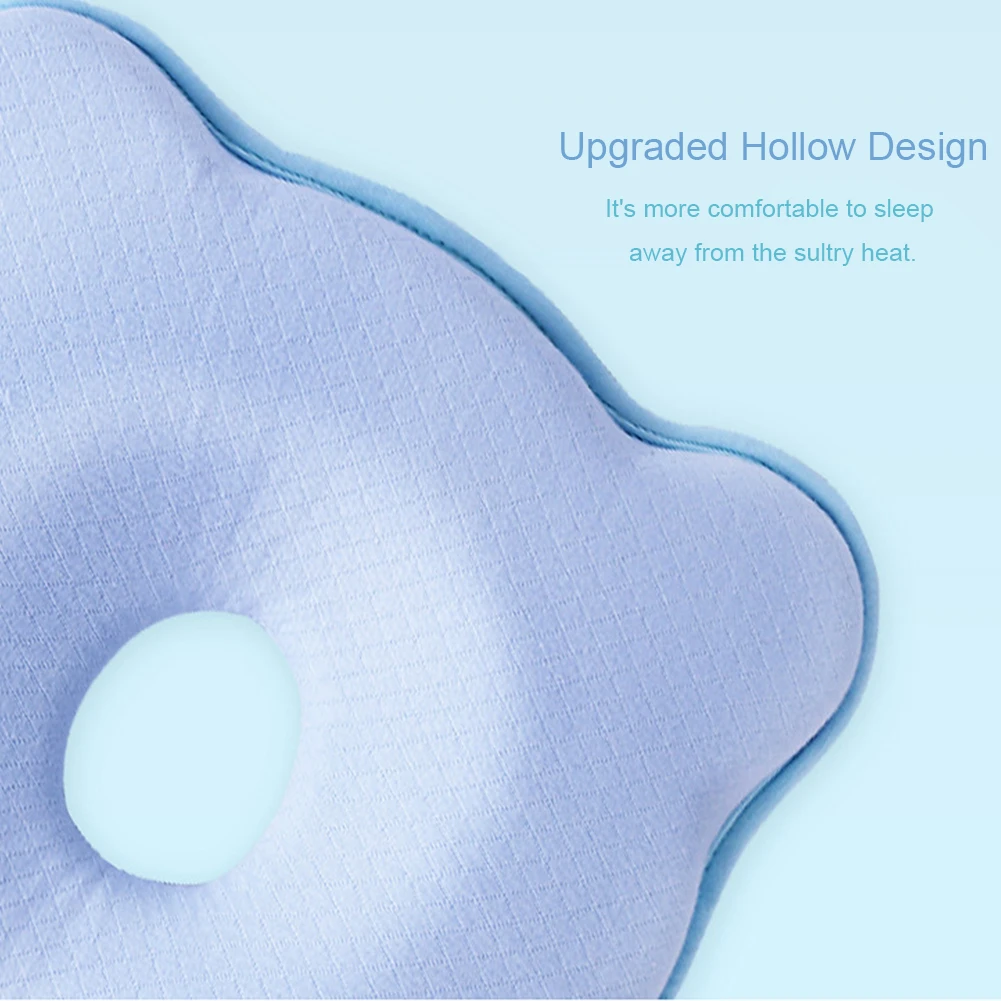 

Newborn Neck Support Protection Positioner Baby Pillow Sleeping Comfortable Anti Roll Breathable Memory Foam Slow Rebound