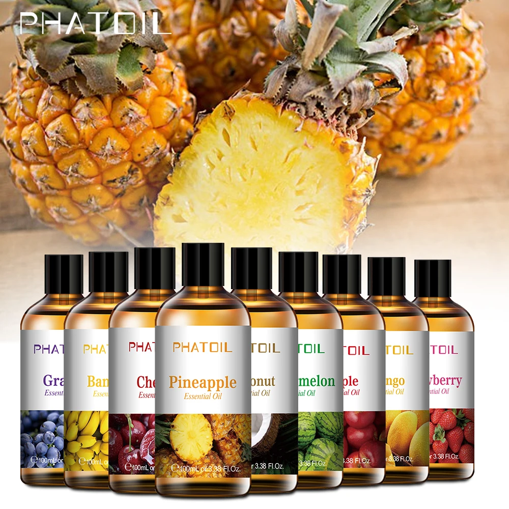 100ML Coconut Fragrance Oil for Candle Soap Making Mango Apple Banana Grape Cherry Watermelon Lemon Passion Fruit Flavoring - купить по