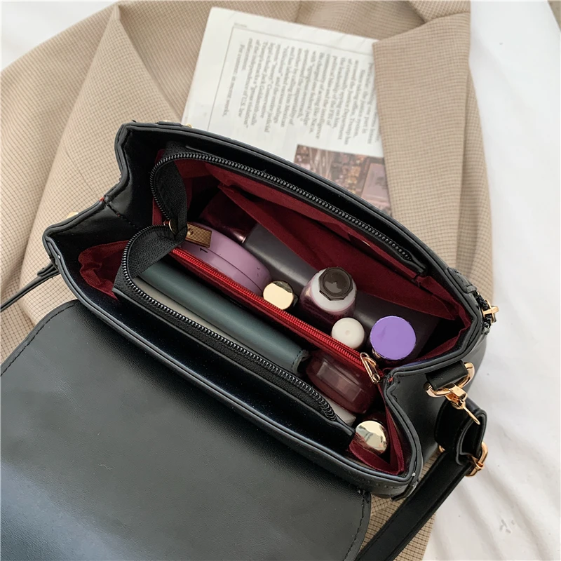 

Ladies Handbag Fashion Shoulder Bag Retro Stone Pattern Lady bag Casual Female Bag Mobile Phone Bag Wallet Zipper Messenger Bag