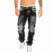 litthing biker jeans mens distressed stretch ripped biker jeans men hip hop slim fit punk denim jeans cotton pants zipper jeans