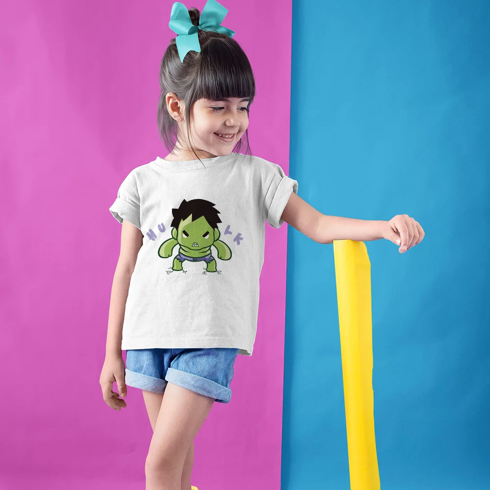 

T shirt For Children's Cartoon Superhero Hulk Kid Top Short Sleeve Street Fashion New Disney Girls Clothes Toddler Boy T-shirt