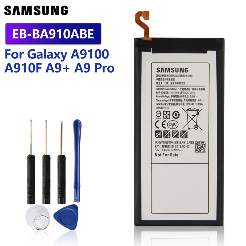Samsung оригинальный запасной аккумулятор EB BA910ABE для Galaxy A9100 A910F A9 + Pro SM подлинный 5000