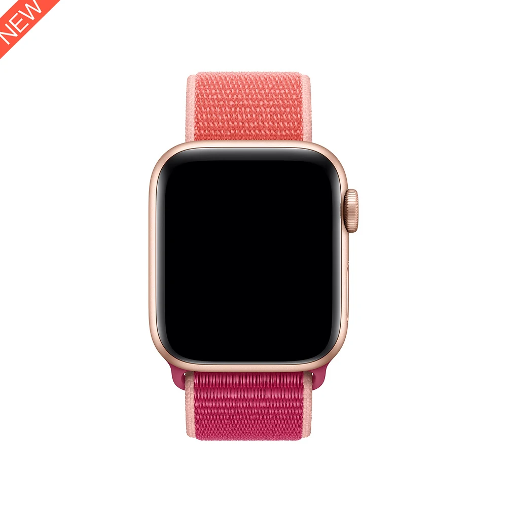 Pomegranate Нейлоновый спортивный ремешок для Apple Watch серии 5 4 3 44 мм 40 мм ремешок для часов браслет для iwatch 4 44 мм 42 мм 38 мм 3 2 Hyper - Цвет ремешка: Pomegranate