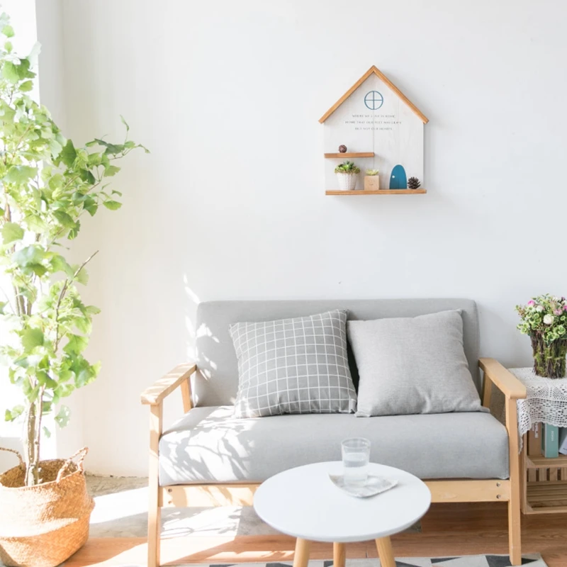 Деревянный настенный крючок настенное украшение для гостиной полка дырокол