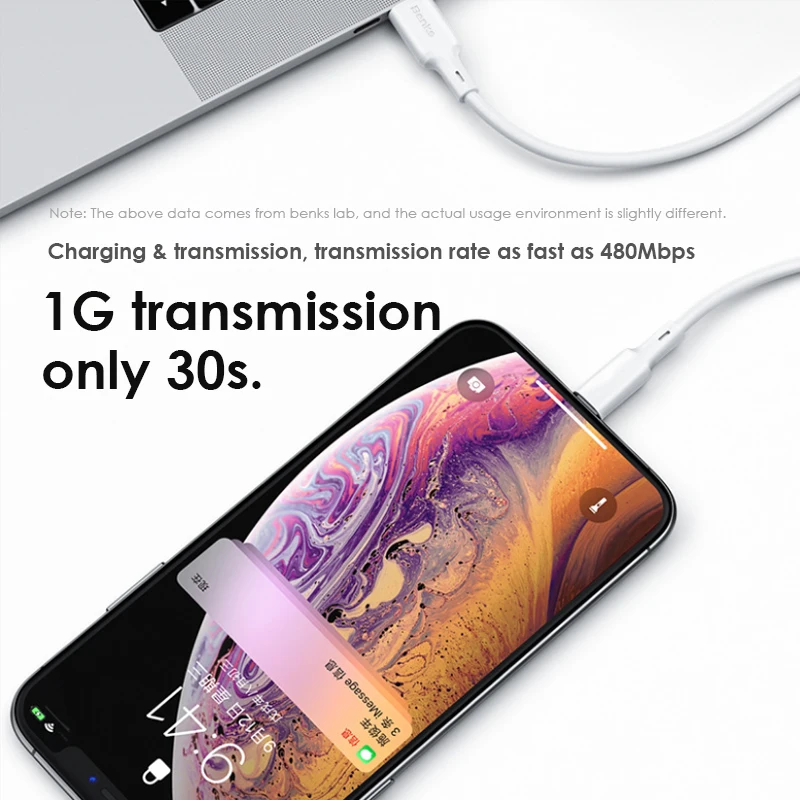 Benks MFi PD кабель для быстрой зарядки для iPhone 11 Pro MAX X XR XS 8 Plus type C-Lightning Кабели для телефонов для iPad Pro шнур зарядного устройства