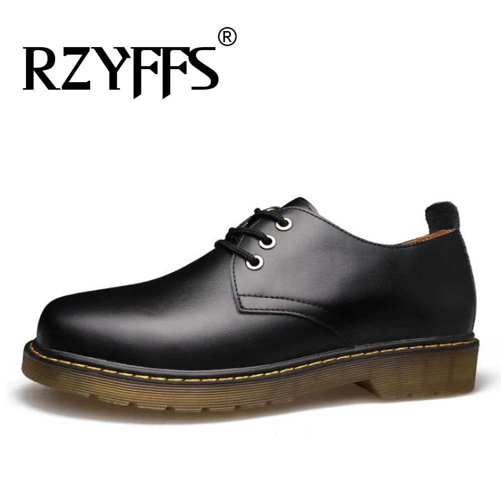 Top Quality Brand Men Flats Fashion Dress Leather Casual Work Genuine Shoes Men's Oxford Formal A54-30 | Обувь