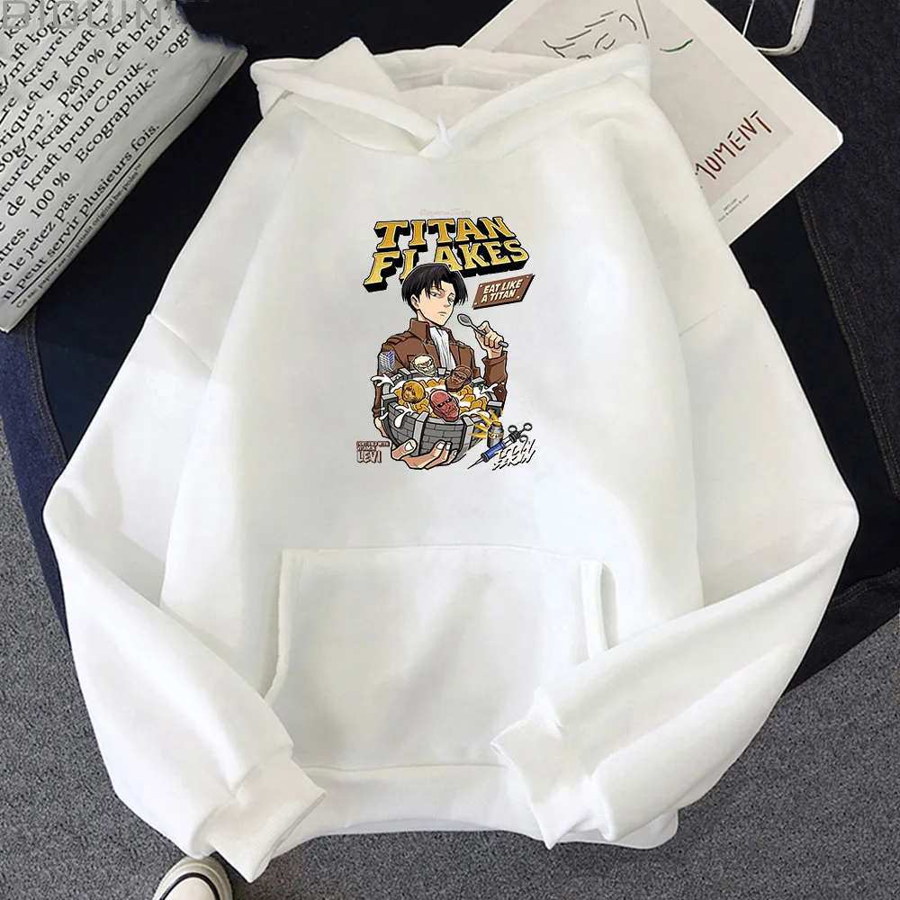 

Kawaii Harajuku Casual Anime Hoodie Women Attack OnTitan Oversized Fashion Tops Leisure Clothes for Teens Printing Streetwear