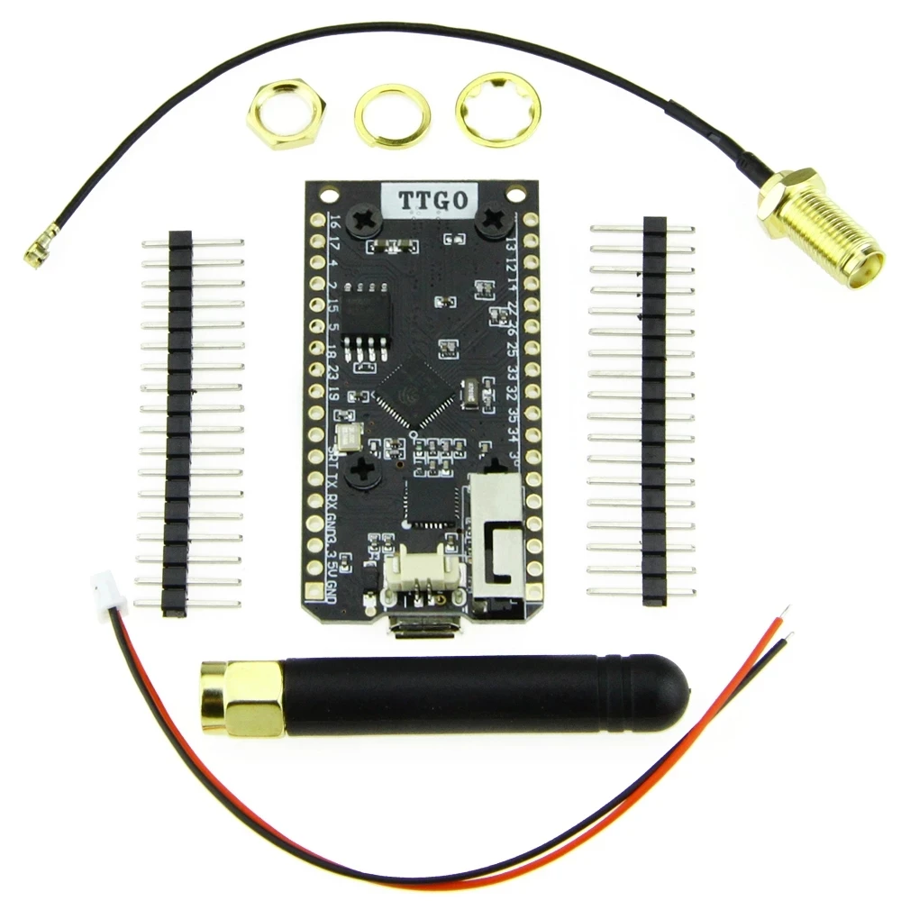 LILYGO® TTGO LORA32 V1.0 868/915Mhz ESP32 LoRa OLED 0.96 Inch Display Bluetooth WIFI ESP-32 Module with Antenna | Электроника